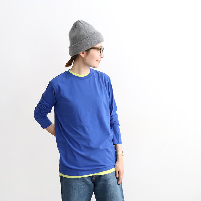 ライムイエロー / S 着用、モデル身長:160cm *インナーに着用しています