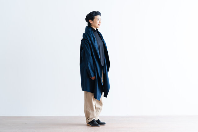 ネイビー着用、モデル身長|160cm