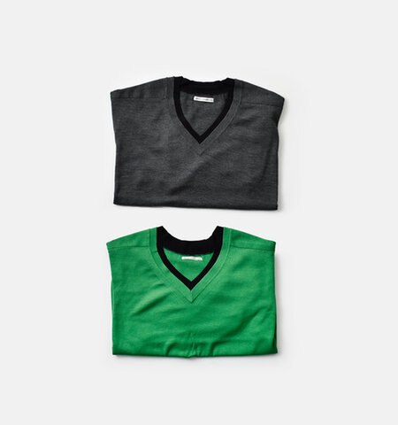 AKANE UTSUNOMIYA|ウール Vネック ニット プルオーバー wao-fk04-1002-kk