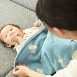 KLIPPAN｜シュニールコットン ミニブランケット CHOUCHO【出産祝い】