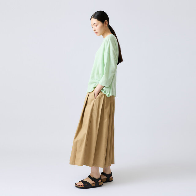 model:168cm color:ベージュ