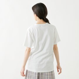 EEL｜コットン刺繍Tシャツ“OFRANCE” e-22524a-mn