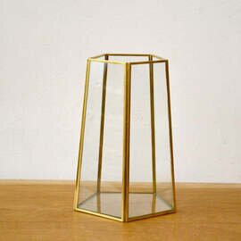 Brass ガラスベース ペンタゴン