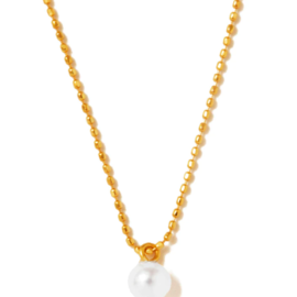 les bon bon｜stardust pearl necklace　ネックレス　淡水パール　10金