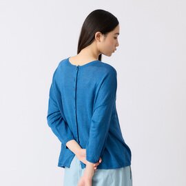 STAMP AND DIARY|フレンチリネン 2wayワイドカーディガン7分袖