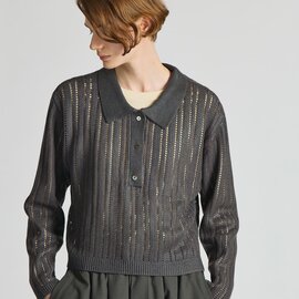 mizuiro ind|箔プリントメッシュポロニット