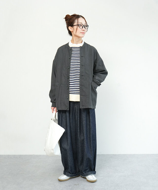 身長:164cm / カラー:04.チャコール / サイズ:one size