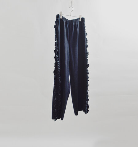 RHODOLIRION|デニム フリルサイド フレアパンツ “Frill Side Flare Pant” sw1011