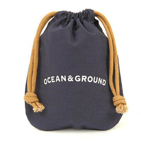 OCEAN＆GROUND ｜コットン巾着小 O&G