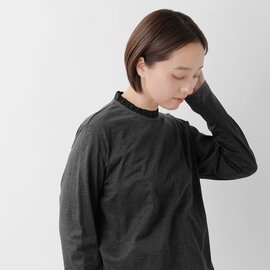 MidiUmi|コットン フリルネック プルオーバー 1-710101