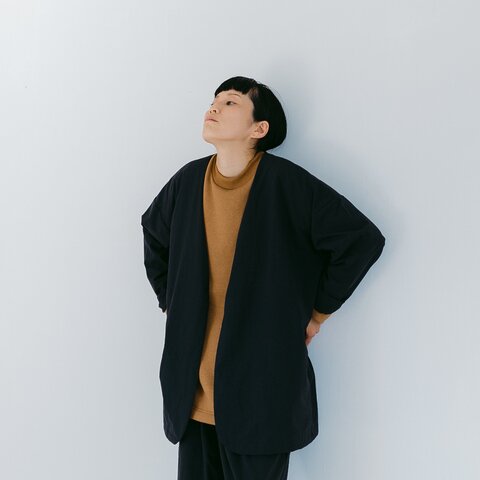 MUYA|ナイロン ラウンドカーディガン/4color/No.2424