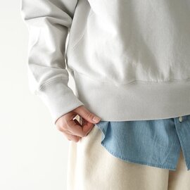 unfil｜コットン & ペーパー テリー スウェットシャツ cotton & paper terry sweatshirt ユニセックス メンズ WHSP-UU005 アンフィル