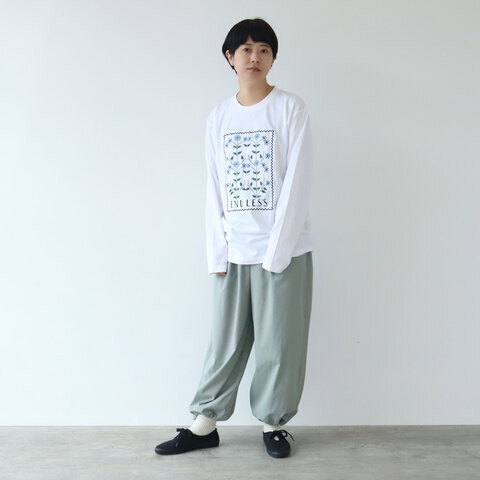 yuni｜【WEB限定】souvenir embroidery 長袖Tシャツ　1701CT022241