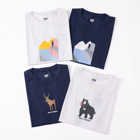 HELLY HANSEN|Amulet Tee アムレットティー Trolltunga Tee トロルトゥンガティー半袖プリントTシャツ・HOE61900・HOE61901 ヘリーハンセン