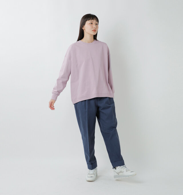 model mayuko：168cm / 55kg 
color : lavender pink / size : F