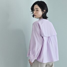 Agreable|羽織りにもなる 後ろメッシュ バンドカラーシャツ 防蚊 撥水【送料無料】