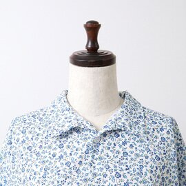 NARU｜(ナル) アンティークフラワーブロード オープンカラーシャツ 654925 花柄 ブラウス ワイド