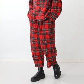 ichi Antiquités|ヴィンテージ感ある タータンチェックパンツ kurashisha