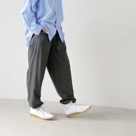 YLEVE|SUPER120s ウール フランネル イージー トラウザー パンツ “SUPER 120s WOOL FLANNEL EASY TR” 168-5240060