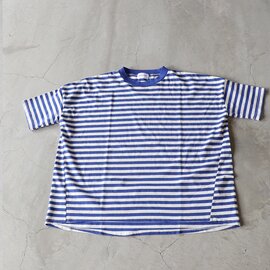 BLUE LAKE MARKET｜コットンボーダー ワイド半袖Tシャツ カットソー