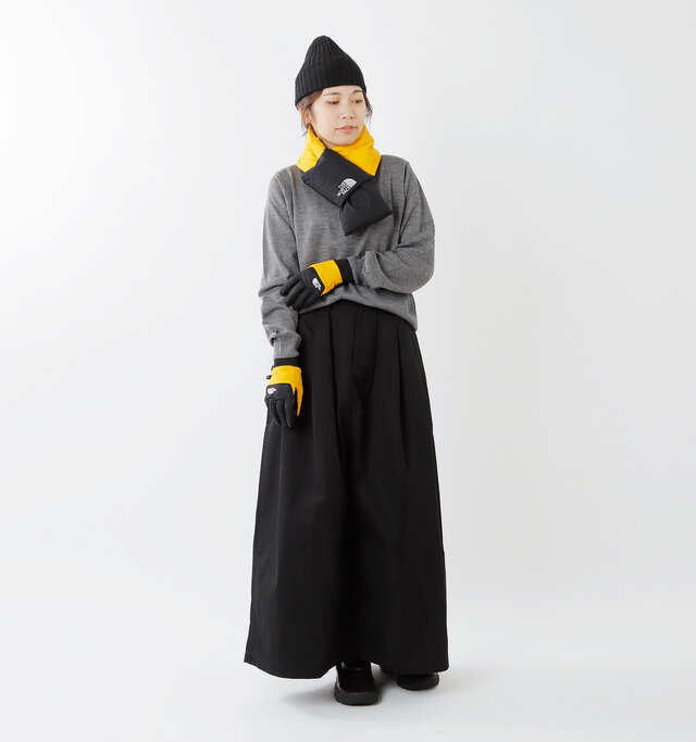 model hikari:165cm / 48kg
color : TNF yellow / size : XS