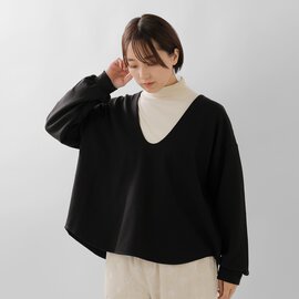 Le Melange|ウールミックス ストレッチ ポンチ オーバーサイズ プルオーバー 8551009