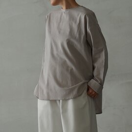 TUTIE.|【ai&meg×TUTIE.】コットンリネンブラウス|長袖シャツ|先行予約|5月中旬発送