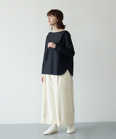 Mochi｜sailor blouse (black・1)