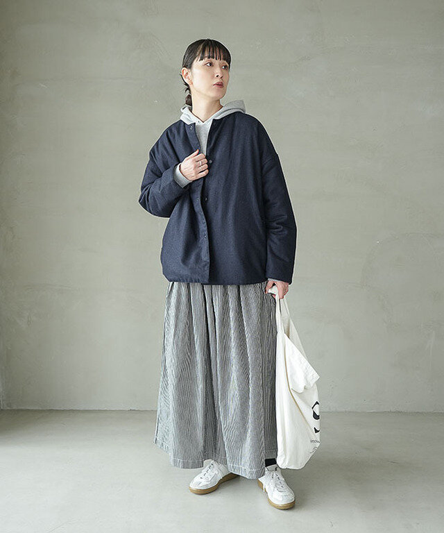 身長:165cm / カラー:408 ネイビー / サイズ:2