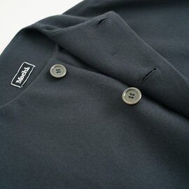 Mochi｜no collar coat [dark moss grey]