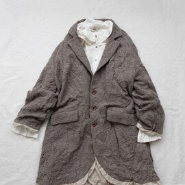ichi Antiquités｜Washer Herringbone Wool Over Coat 