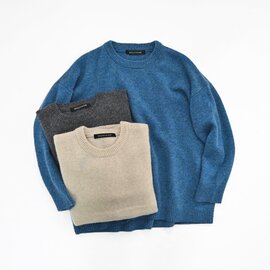 mizuiro ind|クルーネック・ワイドセーター