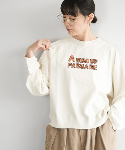 BLUE LAKE MARKET|アメリカンドライ天竺 ラグランプリントプルオーバー レディース トップス b-512022