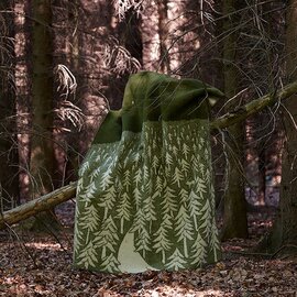 KLIPPAN × mina perhonen｜HOUSE IN THE FOREST ウールブランケット（シングル）