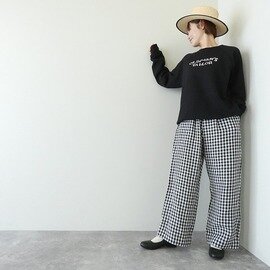 R&D.M.Co-|LINEN GINGHAM CHECK RELAX GUM PANTS(OLD7504)