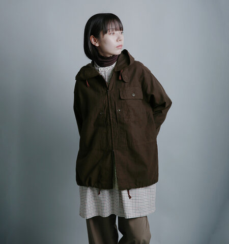 ENGINEERED GARMENTS|コットン ブラッシュドツイル フード ジップシャツ Zip Hooded Shirt tx069