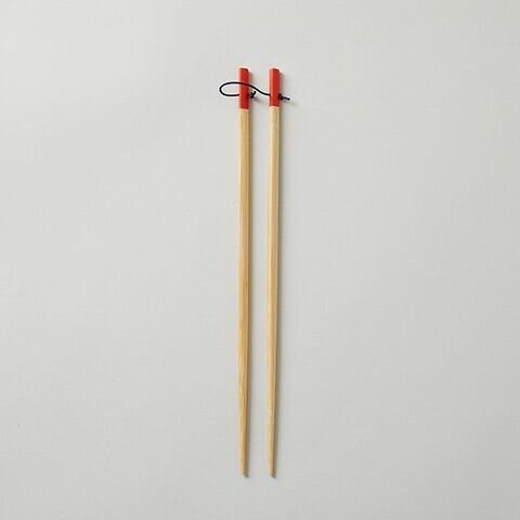 白竹の調理菜箸 赤