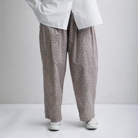 Laboratory|コットン レオパード カンフーパンツ “LEOPARD KUNG FU PANTS” la443【2026ss先行受注会】