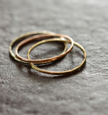 Melissa Joy Manning│■14kt gold stacking rings 120223-melissa-sn