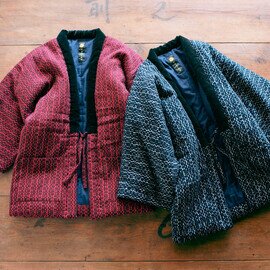 宮田織物|水鞠はんてん(伴天・半纏・袢天)/ユニセックス・フリーサイズ【送料無料】