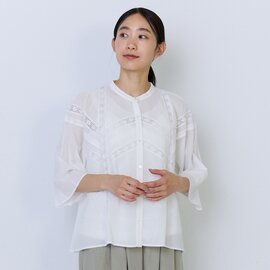 ADIEU TRISTESSE|インドコットン レース パッチワーク ブラウス