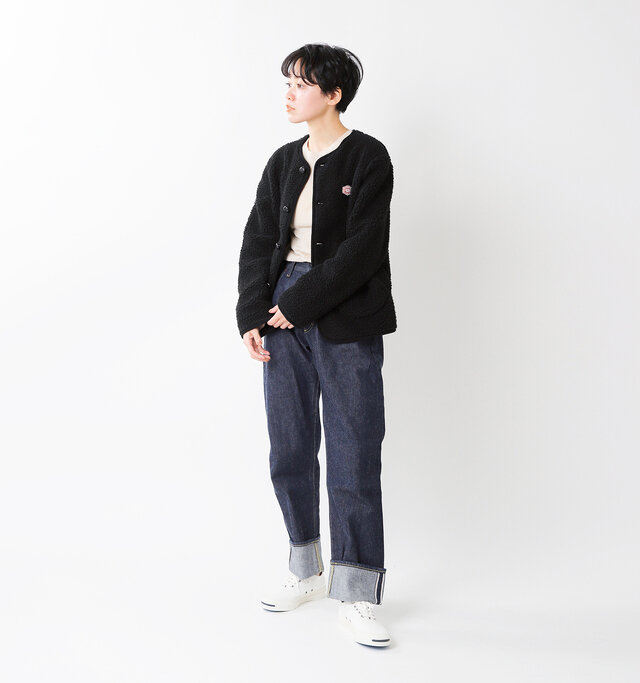 model saku:163cm / 43kg
color : black / size : 38