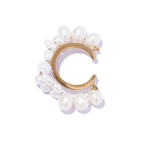 les bon bon|uneven earcuff イヤーカフ 淡水パール シルバー950
