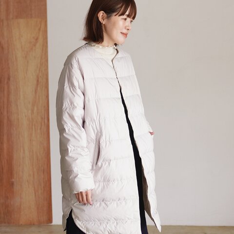 ORCIVAL|インナーダウン ラウンド ネック コート アウター ROUND NECK LONG COAT OR-A0602 DPL オーシバル オーチバル