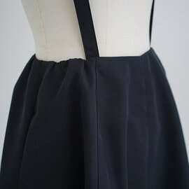 Mochi｜panel suspender skirt (black)