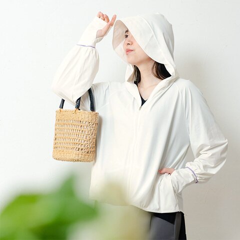 kauliina|1枚着るだけ UVカットパーカー UPF50+ UVカット率99%