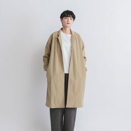 MUYA｜Nylon Livery Coat tailored collar