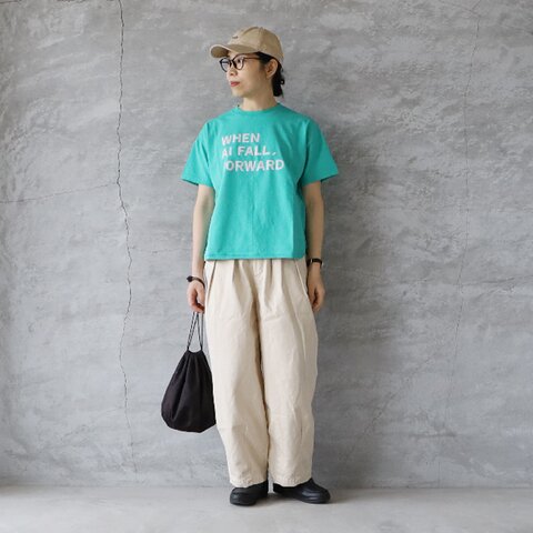 PACIFIC PARK STORE|17/-BD天竺ヘムラウンドプリントTee WHEN AI FALL, FORWARD Tシャツ カットソー