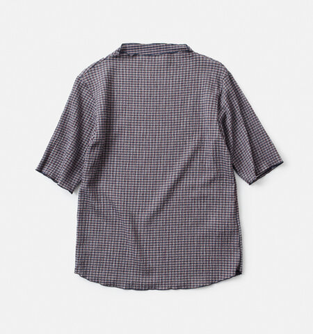WHYTO.｜シャーリング チェック ブラウス “SHIRRING CHECKED BLOUSE” wht24hbl4045-ms