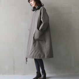 Mochi｜finx gabardine coat [dark moss green]